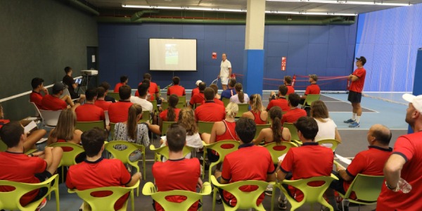 Masterclass on the Piatti Tennis Method by Riccardo Piatti and Team at the Real Club de Tennis in Barcelona, Spain