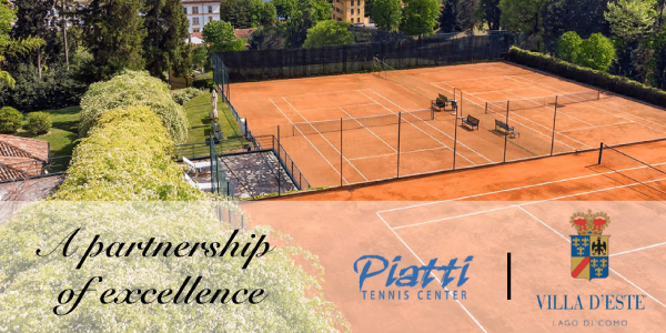 The Piatti Tennis Center announces the partnership with Villa d’Este in Como