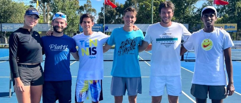 Record-breaking: Piatti Tennis Center, four under 18 at the Australian Open, with Gianluigi Quinzi as coach